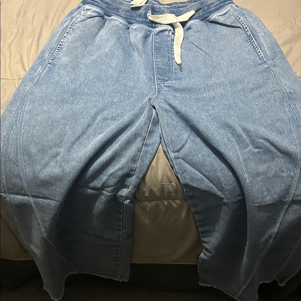 Aerie Light Blue Flare & Wide Leg Jeans
